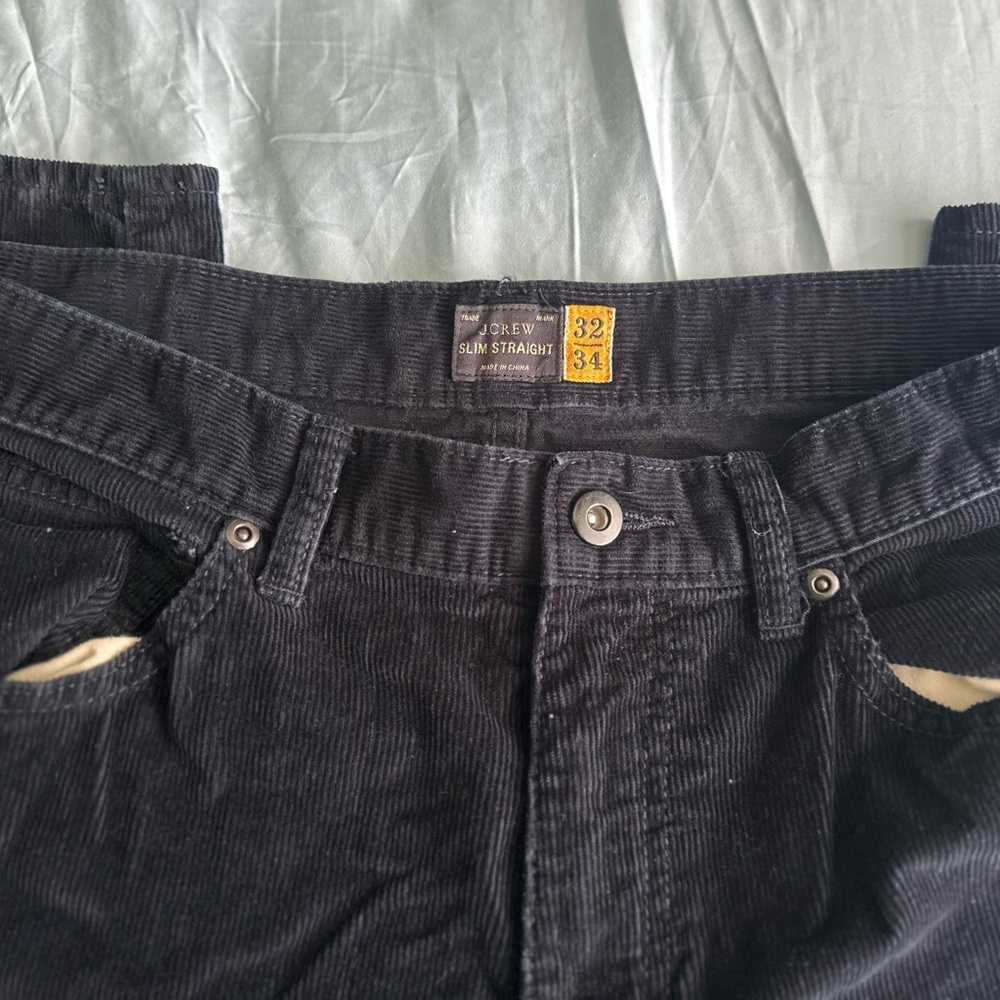 J. Crew Men's Corduroy Pants - Navy